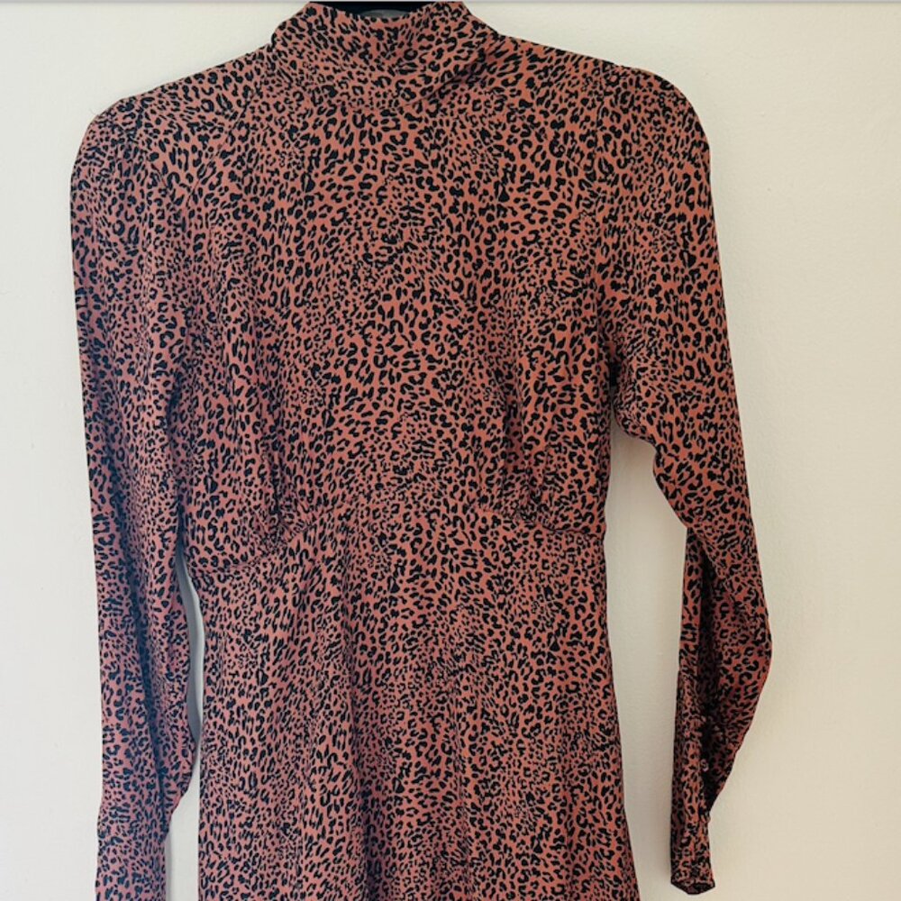 Leopard Backless Free People Dress Size 2